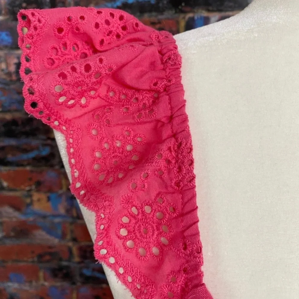Torrid Pink Ruffle Sleeve Tank Top - Picture 7 of 9